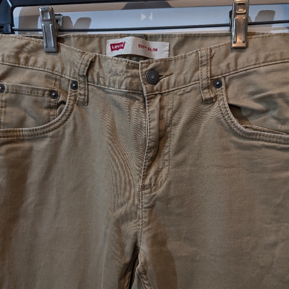 Boy's tan 511 slim Levi's butter soft brushed jeans. Size 16 (28 x 28) - Picture 4 of 6